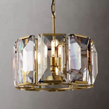 Aubrey Crystal Round Chandelier 19"