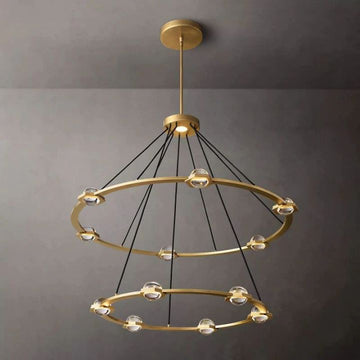 Besty Two-Tier Round Chandelier 48"