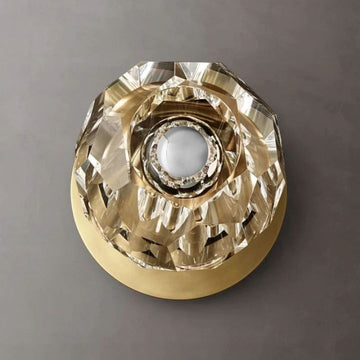 Crysball Clear Glass Petite Wall Sconce