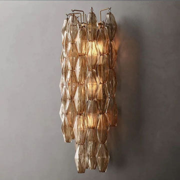 Galaxy Smoke Glass Grand Wall Sconce