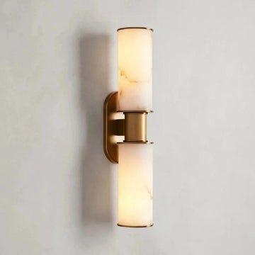 Harlin 2-Light Wall Sconce in Alabaster