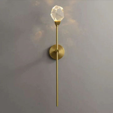 Isaro Faceted Crystal Prisms Wall Sconce (Rod)