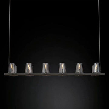 Twinkle Glass Linear Chandelier 60"