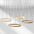 Ebuildhome Alabaster StoneGlow Round Chandelier