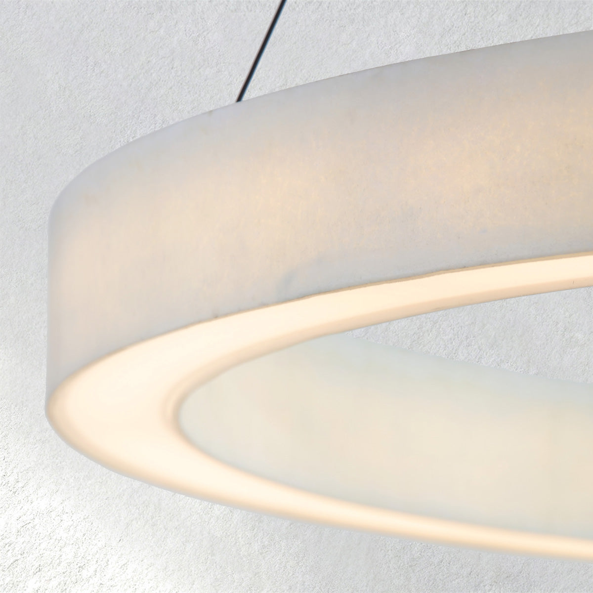 Ebuildhome Alabaster StoneGlow Round Chandelier