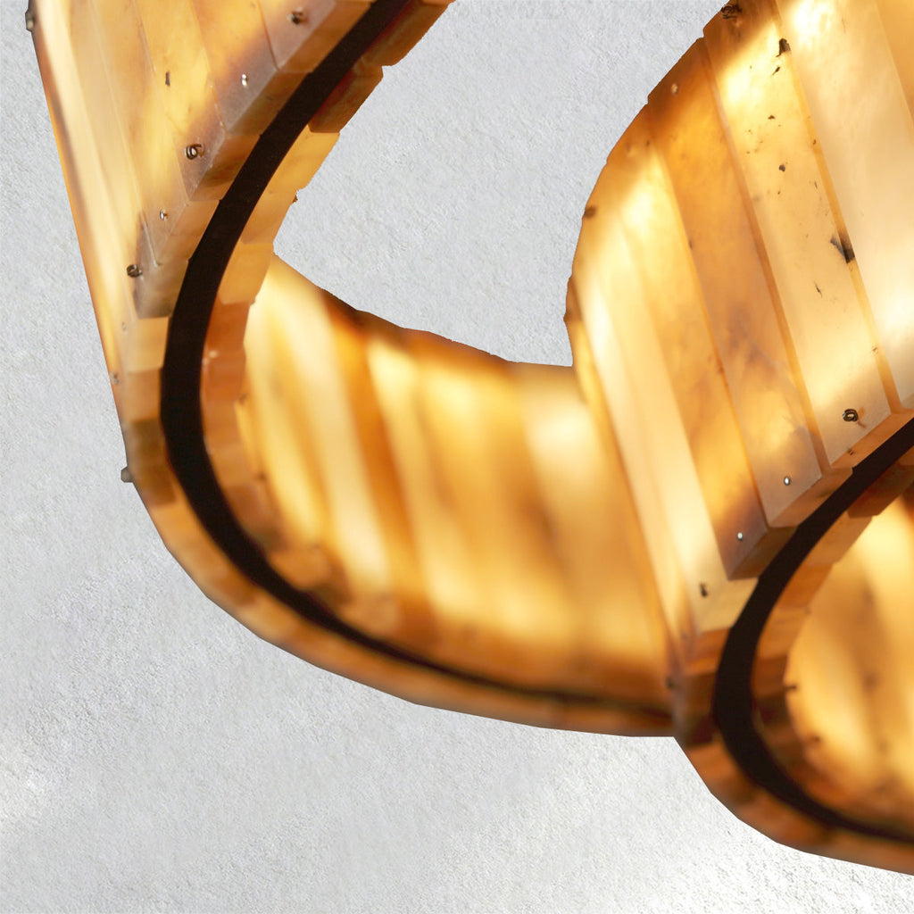 Ebuildhome Eterna Alabaster Round Chandelier
