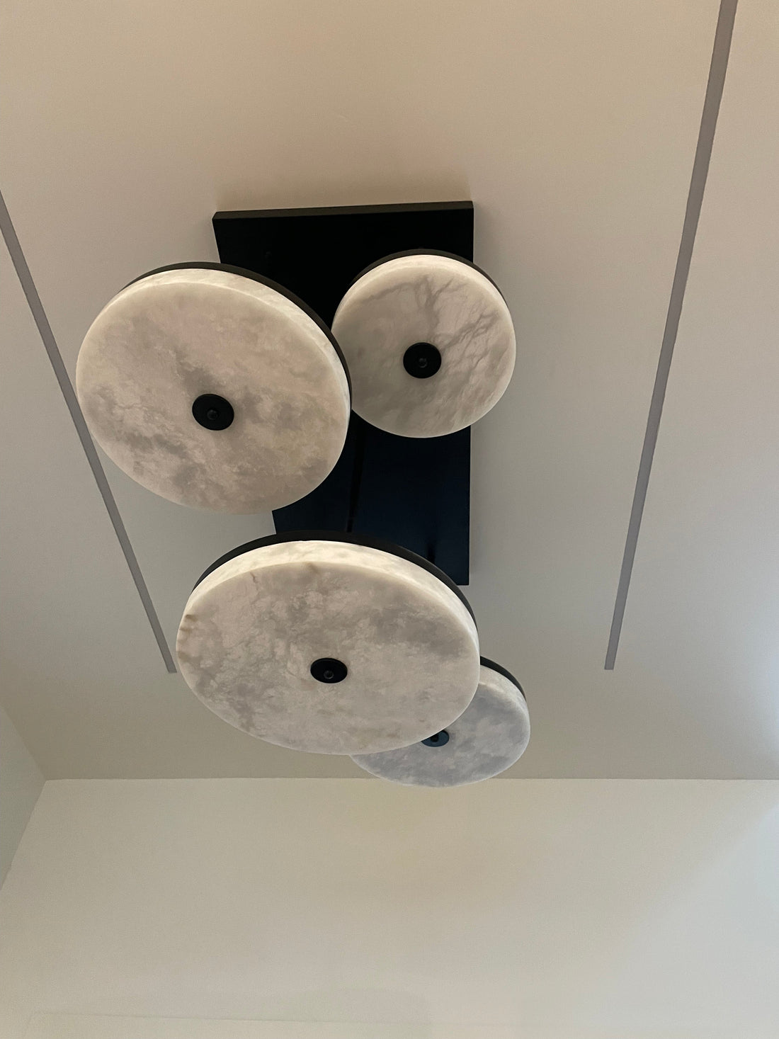 Alabaster Island Shape Mini Pendant Light