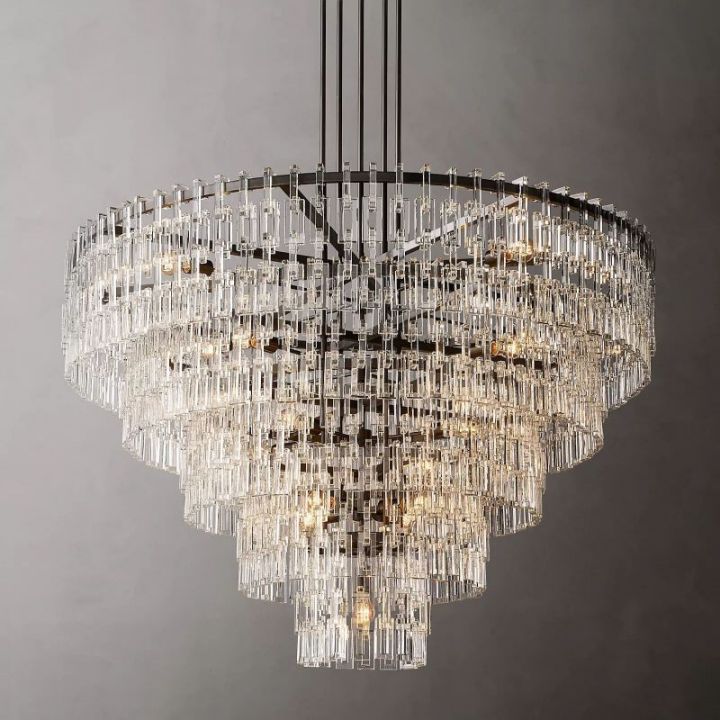 Arrebol 5-Tier Round Chandelier 72”（Custom）