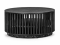 Ebuildhome  Black Silver Fir Wood Coffee Table