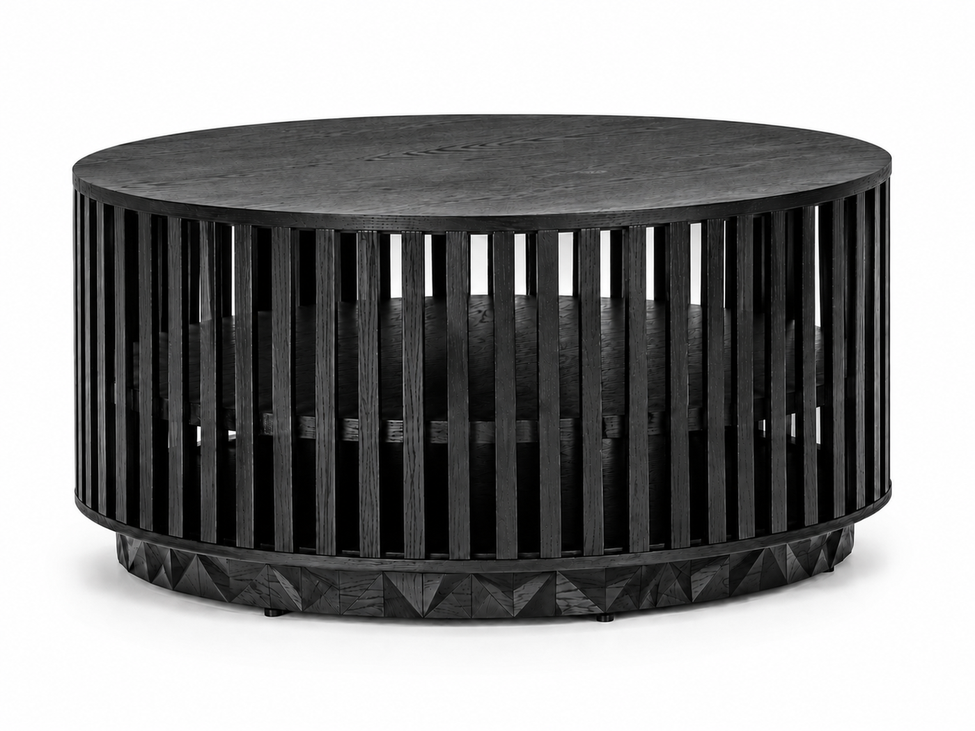 Ebuildhome  Black Silver Fir Wood Coffee Table