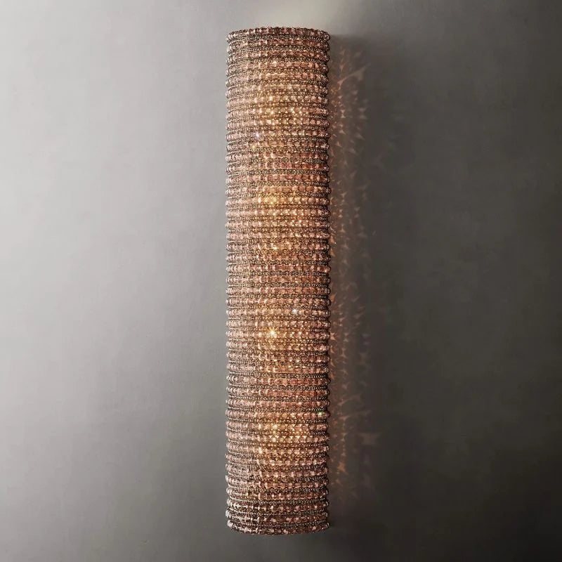 Pamper Crystal Smoke Wall Sconce