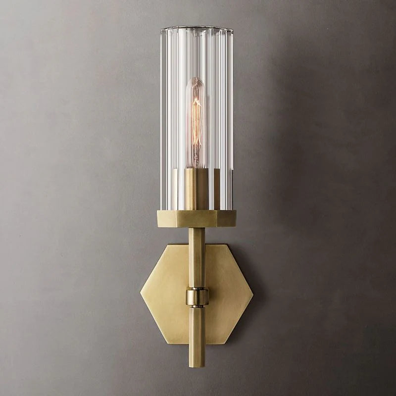 Liminous Hexagonal Short Wall Sconce