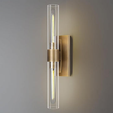 Lave Brass Linear Sconce
