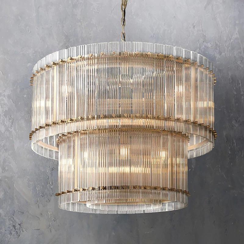 Tina Two-Tier Luxury Round Chandelier 37"