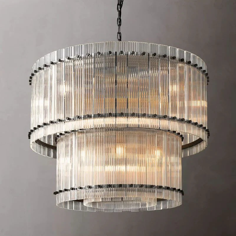 Tina Two-Tier Luxury Round Chandelier 37"