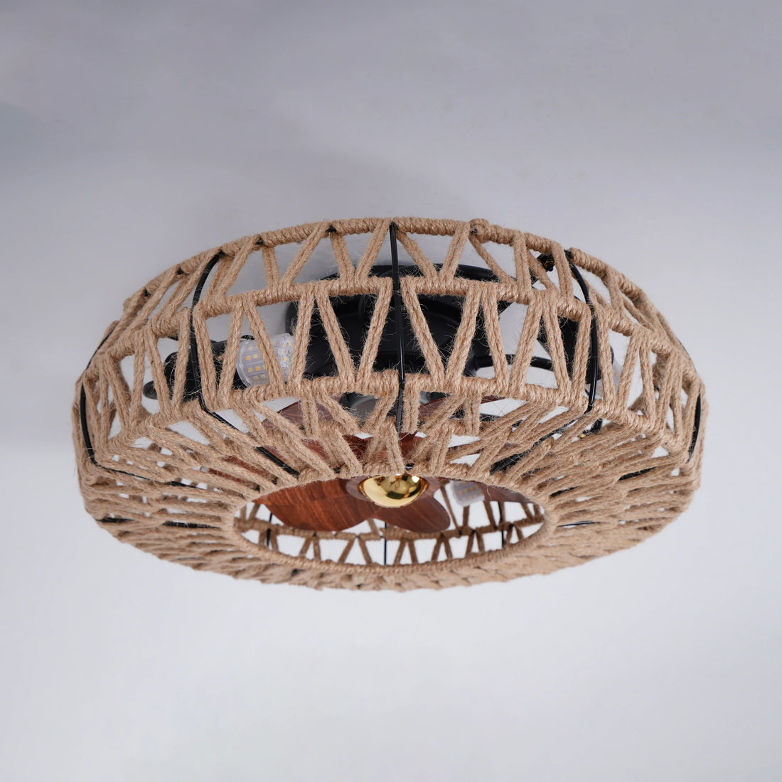 Twine With Remote Ceiling Fan Lamp